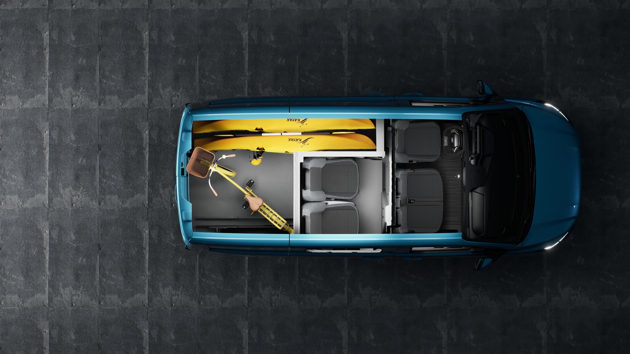 E Transit Custom L Shaped Bulkhead Loaded LOW