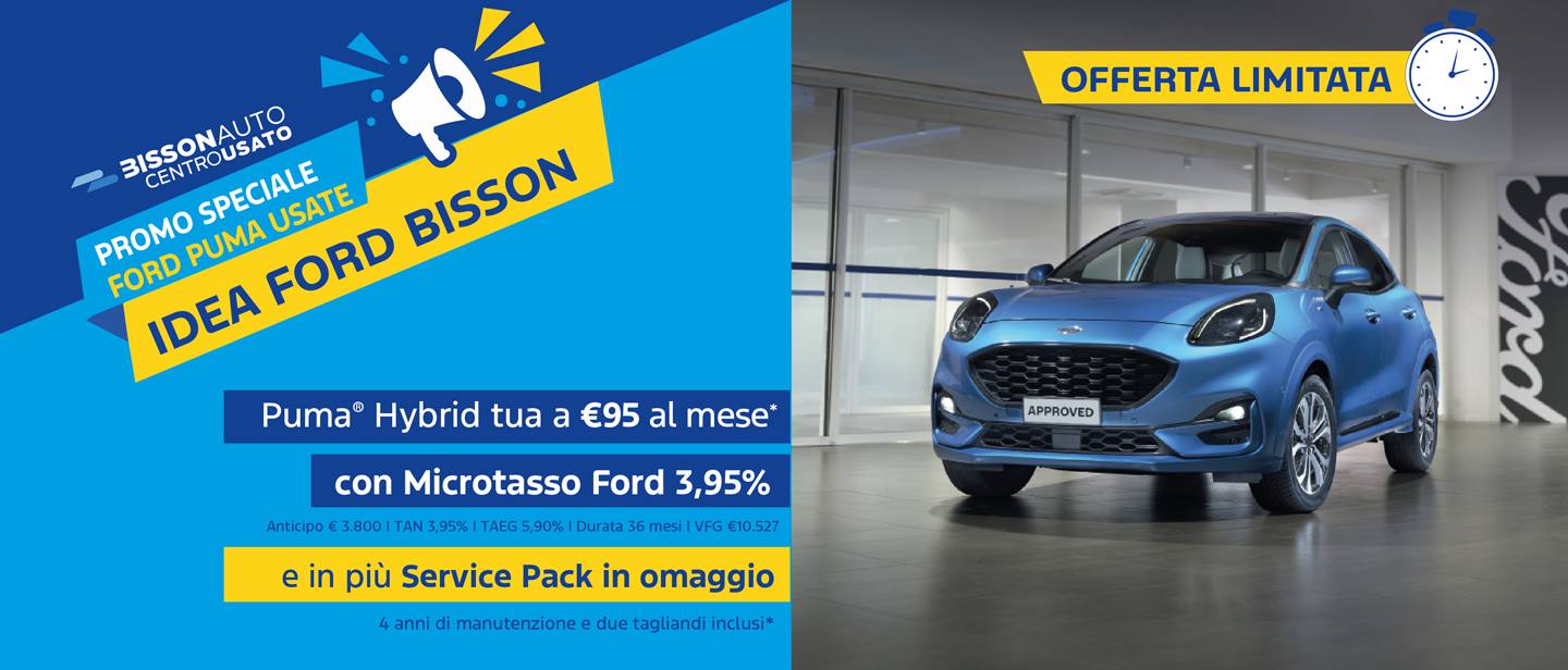 Banner Promo Puma Usate Idea Ford Bisson 1440X416