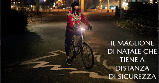 Maglione Di Natale Che Tiene A Distanza Di Sicurezza